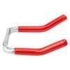 Double Hook, Red Vinyl Coated, 2.75-In.