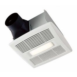 LED Bath Fan & Light, Single Speed, 1.3 Sones, 110 CFM