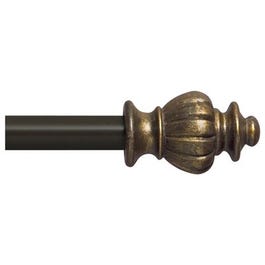 Othello Curtain Rod, Bronze, 28 to 48-In.