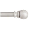 Davenport Curtain Rod, Satin Nickel, 28 to 48-In.