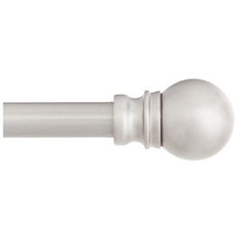 Davenport Curtain Rod, Satin Nickel, 28 to 48-In.