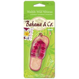 Hanging Sandal Air Freshener, Waikiki Wild Hibiscus Scent