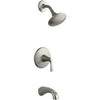 Mistos Bath/Shower Faucet, Single Lever with Showerhead, Brushed Nickel