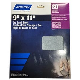 Ceramic Sandpaper, Medium, 180-Grit, 9 x 11-In., 3-Pk.