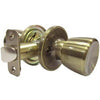 Medium Tulip-Style Knob Passage Lockset, Antique Brass