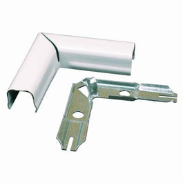 Flat Elbow, Metal, White