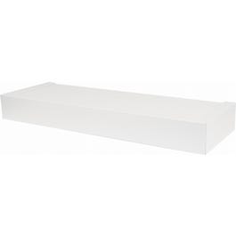 Floating Shelf, Modern Design, White, 18-In.