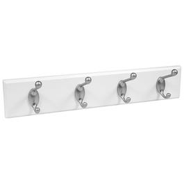 Hook Board, White & Satin, 18-In.