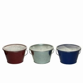 Citronella Wax Candle Bucket, Triple Wick, Americana, Assorted, 28-oz.