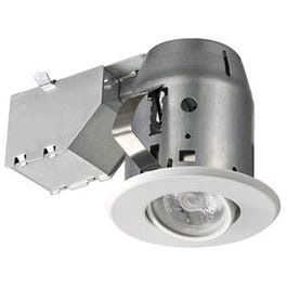 LED Recessed Lighting Kit, Dimmable, White Finish, 3-In.