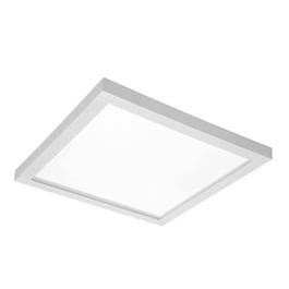 LED Retrofit Trim Kit Light Fixture, Surface-Mount, White, Square, 6-In.