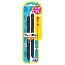 Inkjoy Gel Pens, .7mm Medium Point, Black, 2-Pk.