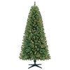 Artificial Pre-Lit Christmas Tree, Crisfield Fir, 300 Clear Lights, 6.5-Ft.