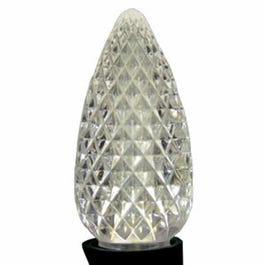 LED Bulbs, C9, White Faceted, 25-Pk.