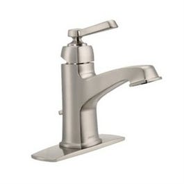 Boardwalk High Arc Lavatory Faucet, Single Handle, Brushed Nickel