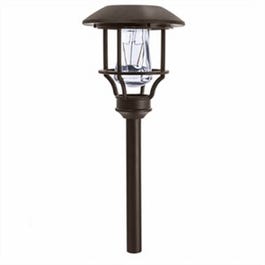 LED Solar Path Lights, Black Metal, 2-Pk.