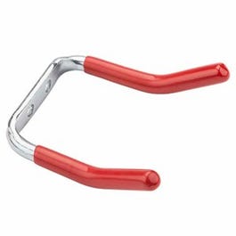 Double Hook, Red Vinyl-Coated Steel, 2.75-In.