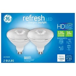 LED Refresh HD Light Bulbs, Daylight, 1300 Lumens, 16-Watt, 2-Pk.