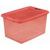 Latch Storage Box, Pink, 64-Qt.