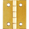 2-Pk., 1.5-In. Broad Hinges, Light-Duty, Brass