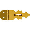 Decorative Hasp, Bright Brass, 5/8 x 1-7/8-In.