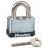 1-1/2 In. Keyed Padlock, Warded Steel,