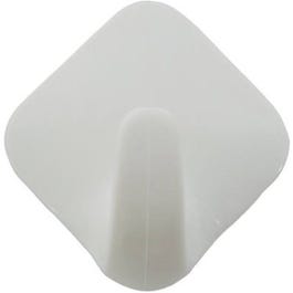 Diamond Hook,Self-Adhesive, Plastic, White