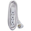 Extension Cord, 16/3 SPT-2 White Vinyl Low Profile Grounded Slender Plug, 6-Ft.