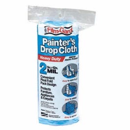 2-Mil Plastic Drop Cloth, Blue, 9 x 12-Ft.