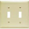 Ivory 2-Toggle Nylon Wall Plate