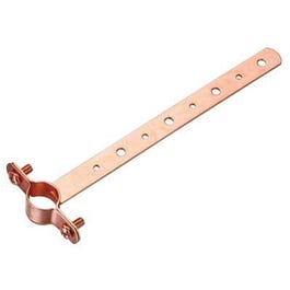 Copper Pipe Hanger, .75 x 12-In. Milford Type