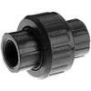 Pipe Fitting, PVC Threaded Union, Gray, 1/2-In.