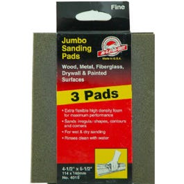 Jumbo Sanding Pads, 4.5 x 5.5-In., 3-Ct.