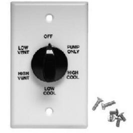 Evaporative Cooler Wall Switch, 2-Speed