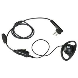 Ear Piece With Clip-On Push To Talk Microphone