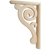 Home & Porch Decorative Bracket, Scroll, Hardwood, 8 x 1.5 x 11.75-In.