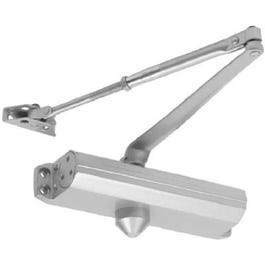 Commercial Door Closer, Aluminum Finish, Adjustable Size 1-4