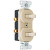 Ivory 2-Single-Pole Combo Switch