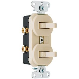 Ivory 2-Single-Pole Combo Switch