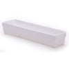 Plastic Drawer Organizer, White, 12 x 3 x 2-In.