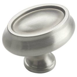 1x1.5-In. Satin Chrome Manor Cabinet Knob