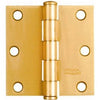 2-Pk., 3 x 3-In. Dull Brass Residential Door Hinges