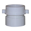 Drain Pipe Adapter, White PVC, 1.5-In.