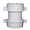 Lavatory/Kitchen Drain Coupling, White PVC, 3.5-In.