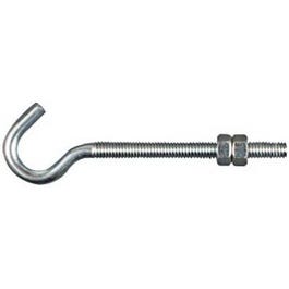 Hook Bolt, Zinc, 5/16 x 5-In.