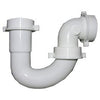 Lavatory/Kitchen Wall Drain Repair Trap, White PVC, 1.25 - 1.5-In. Tube