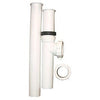 Disposal Connector Kit, White Plastic, 1.5-In.