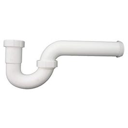 Lavatory/Kitchen Drain P-Trap, White PVC, 1.5-In.