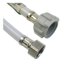 Poly Toilet Connector, Flexible, 1/2 IP x 7/8 Ballcock x 12-In.