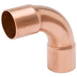 Pipe Fitting, Wrot Copper Elbow, 90-Degree, Long Turn, 1/2-In. Copper x Copper